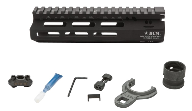 Picture of Bcm Mcmr7556blk Bcmgunfighter Mcmr 7" M-Lok, Free-Floating Style Made OF Aluminum With Black Anodized Finish For Ar-Platform BCM-MMR-7-556-BLK 812526021656