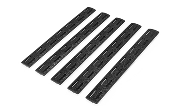 Picture of Bravo Company Rail Panel Kit M-Lok 5.5" Black 5 Pack BCM-MMR-RP-BLK-5 812526021557