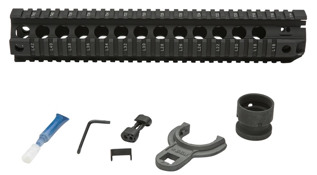 Picture of Bcm Qrf12556blk Qrf  12" Free-Floating Style Made OF Aluminum With Black Anodized Finish & Picatinny Rail For Ar-Platform BCM-QRF-12-556-BLK 812526020987