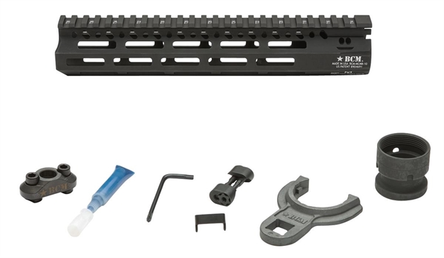 Picture of Bcm Mcmr10556blk Bcmgunfighter Mcmr 10" M-Lok, Free-Floating Style Made OF Aluminum With Black Anodized Finish For Ar-Platform BCM-MMR-10-556-BLK 812526021632