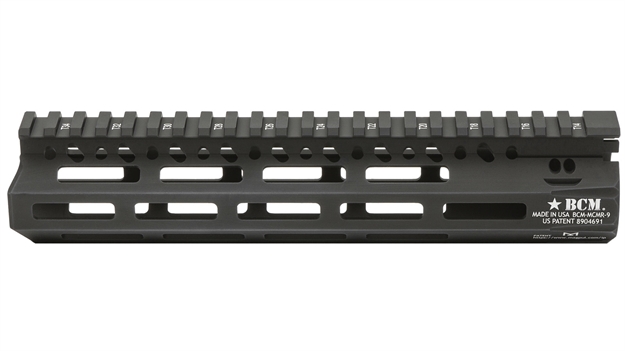 Picture of Bcm Mcmr9556blk Bcmgunfighter Mcmr 9" M-Lok, Free-Floating Style Made OF Aluminum With Black Anodized Finish For Ar-Platform BCM-MMR-9-556-BLK 812526021649