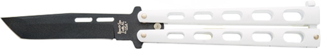 Picture of Bear & Son & Son Butterfly Knife 3.58" White Tanto Blade! 115TANW