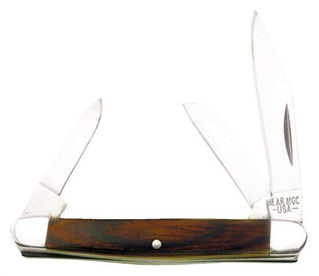 Picture of Bear & Son 233R Rosewood Stockman Folder 2.125" 440 Stainless Steel Drop Point R