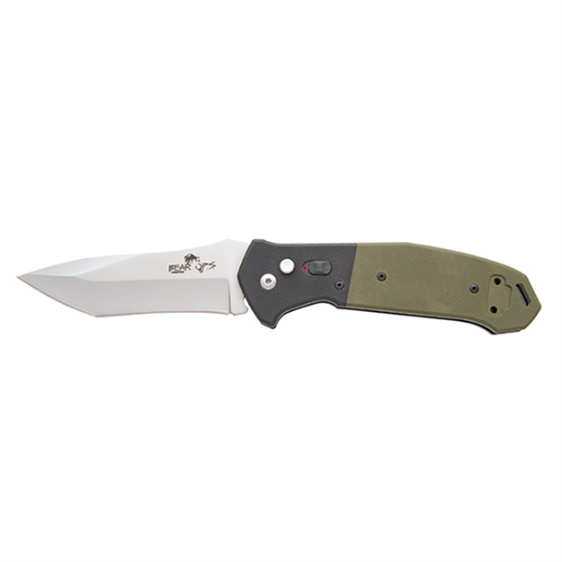 Picture of Bear & Son 5 Auto Bold Action V Blk/Odg G10 Bead Blast