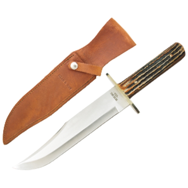 Picture of Bear & Son Bowie Made Usa Stag Handle  Blade 14 3/8 Oal