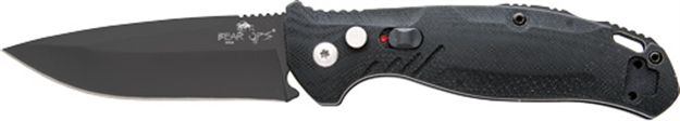 Picture of Bear & Son, Inc. Ops Bold Action Push Bttn Auto 3" Black/Black AC-1000-B4-B