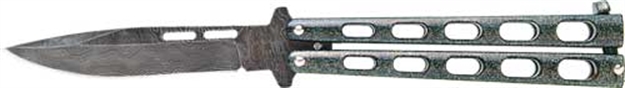 Picture of Bear & Sons Cutlery & Son Butterfly Knife 3.38" Galaxy Damascus! 115GXD