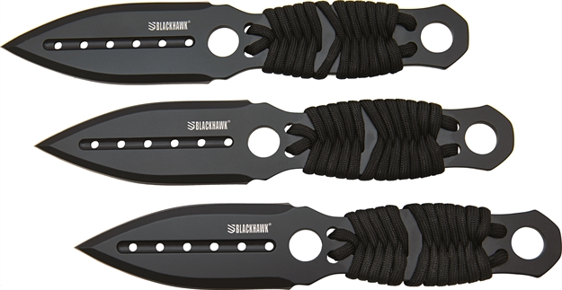 Picture of Bear & Sons Cutlery Blackhawk Throw Knives 3Pk BH15DH01BK