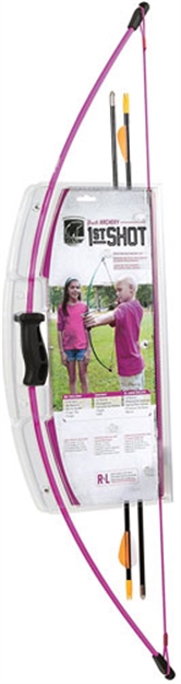 Picture of Bear Archery Archery Youth Bow Set 1St Shot Purple Ambi Age 4-7