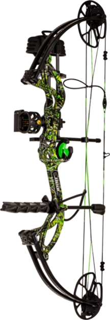 Picture of Bear Archery Cruzer G2 Rth Compound Bow Package RH 5-70Lbs Moonshine Toxic