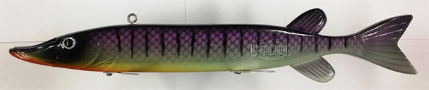 Picture of Bear Creek Spearing Decoy 10" Pike, Purple Gill