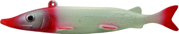 Picture of Bear Creek Spearing Decoy 6" Pike, Red Head/White