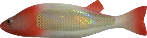 Picture of Bear Creek Spearing Decoy 8" Perch, Red Head Flash Scale