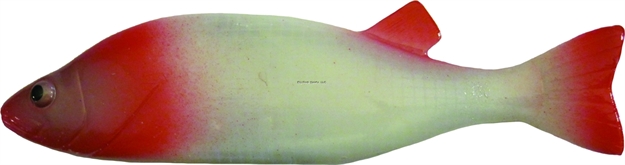 Picture of Bear Creek Spearing Decoy 8" Perch, Red Head/White