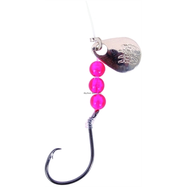 Picture of Bear Paw Flicker Snelled Hook, Size 4, Circle, Bronze, 12" Mono, 6 Per Pack