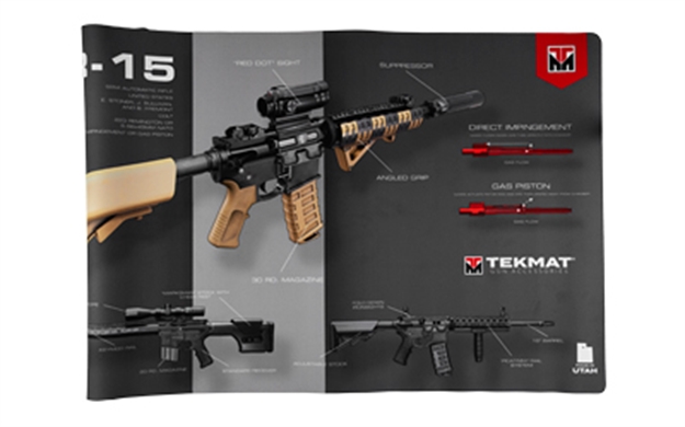 Picture of  Tekmat Tek42ar15wpd Ar-15 Weapons Platform Design Door Mat Multi Color Rubber 42" Long Ar-15 Weapons Platform 612409974099