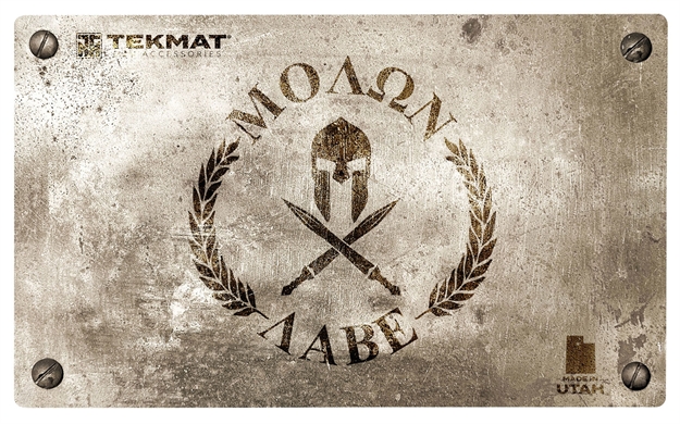 Picture of  Tekmat Tek42molonlabe Molon Labe Door Mat Brown Rubber 42" Long Molon Labe Spartan