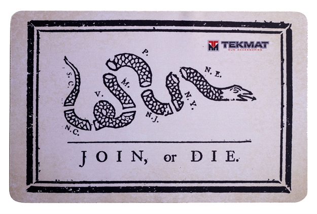 Picture of  Tekmat Tekr17join  Cleaning Mat Black/White Rubber 11"X17" Join OR Die Snake 612409970916
