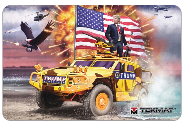 Picture of  Tekmat Tekr17trump Trump Cleaning Mat Multi-Color Rubber 11"X17" Trump Freedom Portrait 612409971159