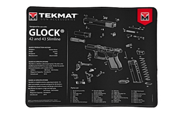 Picture of Tekmat Ultra Pstl Mat For Glk 42/43 TEKR20GLOCK4243 612409973290