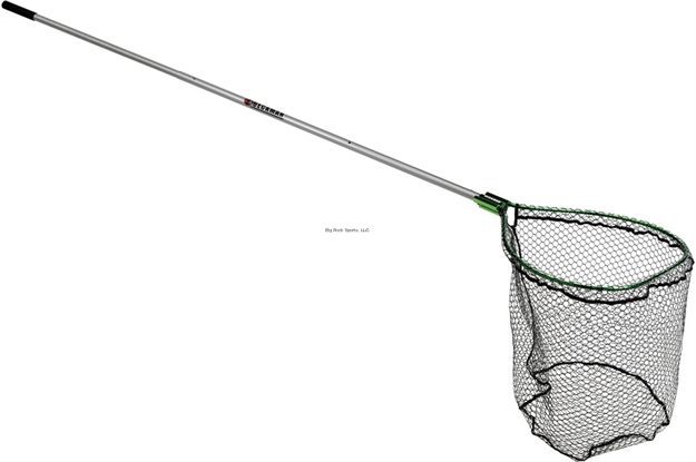 Picture of Beckman Landing Net 22" X 26" Coated 4'-7' Extendable Handle, 2Pcs Green/Silver