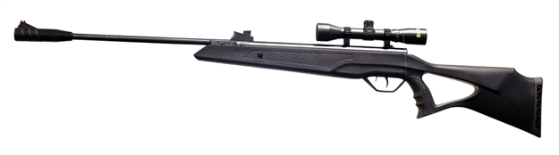 Picture of  Beeman 10615Gp Sportsman  Gas Ram 177 Pellet 1Rd Black Rec/Barrel Fixed Thumbhole With Pistol Grip Stock 4X32mm Scope