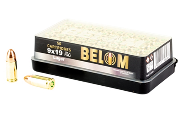 Picture of Belom 9Mm 124Gr Fmj Brass 50/1000 8606110608086 -
