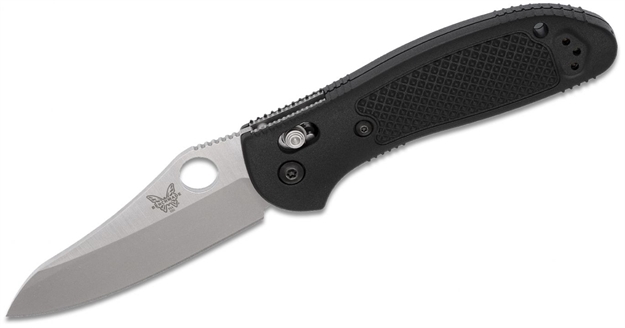 Picture of  Benchmade Griptilian Axis Lock Folding Knife 3.45" S30v Satin Flat Ground Sheepsfoot Plain Blade, Black Noryl Gtx Handles - 550-S30v