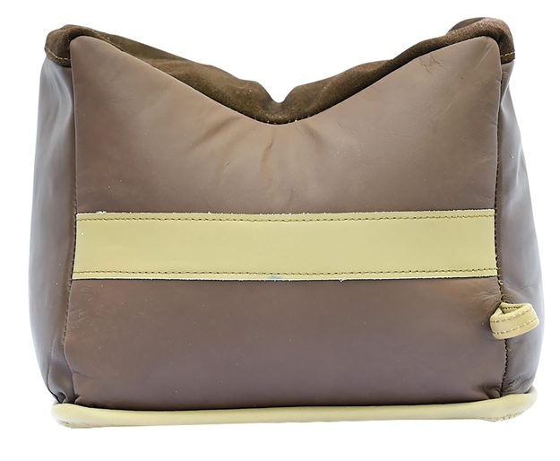 Picture of Benchmaster Bmalbble Bench Bag  Rifle Large Empty Brown Leather Front Bag .55 Lbs BMALBBKE