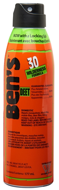 Picture of Ben's 00067178 30  Odorless Scent 6Oz Aerosol Repels Ticks & Biting Insects Effective UP TO 8 Hrs 0006-7178 044224671783