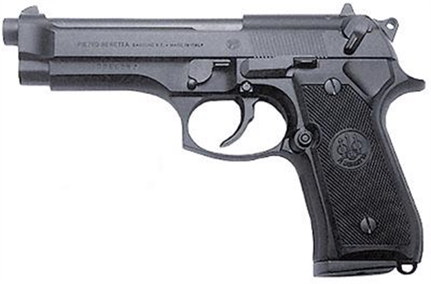 Picture of  Beretta Usa J92f300ca 92Fs *Ca Compliant 9Mm Luger 4.90" 10+1 Black Bruniton Black Polymer Grip 3 Dot Sights