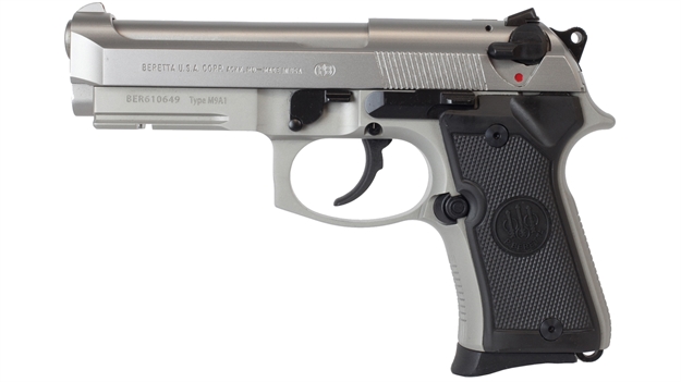 Picture of Beretta 92 Compact 9Mm Inox 4.25 13Rd W/Rail Novak