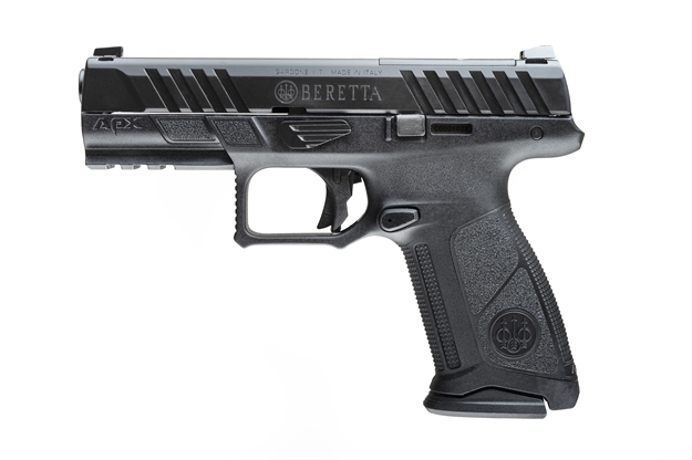Picture of  Beretta Usa Jaxf920a1 Apx A1  Full Size 9Mm Luger 10+1 4.25" Black Aquatech Shield Optic Ready/Serrated Slide, Black Polymer Frame W/Picatinny Rail, Black Ergonomic Polymer Grips Ambidextrous