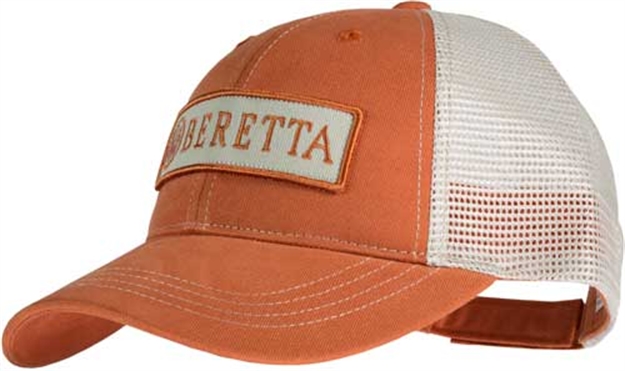 Picture of Beretta Cap Trucker W/Patch Cotton Mesh Back Pumpkin