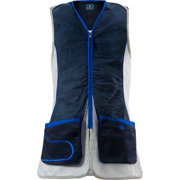 Picture of Beretta Dt11 Shooting Vest Medium Ambidextrous Navy/White