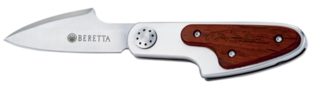 Picture of Beretta Knife Bascula Wood 3.07" Blade W/Sheath & Box