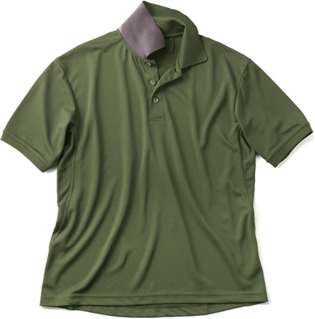 Picture of Beretta Men's Bamboo Tech Polo Green Medium W/Side Venting