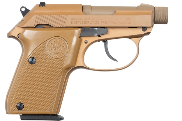 Picture of  Beretta Usa J320126 Tomcat  Micro-Compact Frame 32 Acp 7+1, 2.90" Flat Dark Earth Cerakote Threaded Steel Tip-Up Barrel, Serrated Steel Slide, Fde Anodized W/Black Controls Aluminum Frame,
