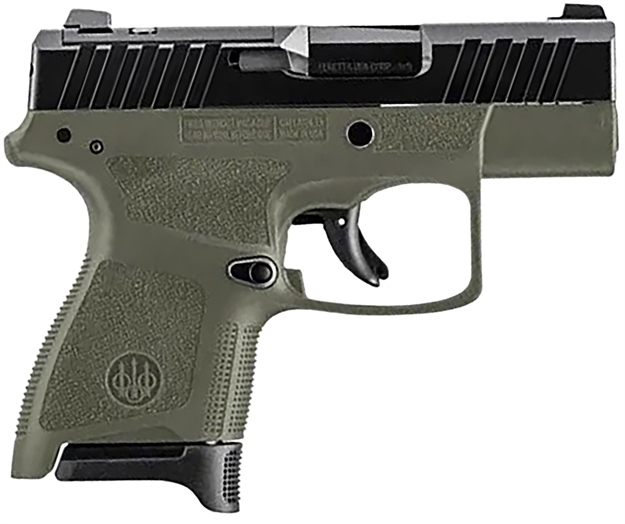 Picture of  Beretta Usa Jaxn9278a1 Apx A1 Carry Micro-Compact Frame 9Mm Luger 8+1 3" Blued Steel Barrel, Black Serrated Steel Slide, OD Green Polymer Frame, Polymer Grip