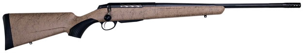 Picture of  Tikka Jrtxrt319 T3x Lite 6.5 Prc 3+1 24.30" Fluted/Threaded, Black Barrel/Rec, Black Webbed Tan Roughtech Synthetic Stock, Interchangeable Grip, Muzzle Brake 082442941042