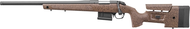 Picture of Bergara Rifles B14s354lc B-14 Hmr 22-250 Rem 5+1 24" Graphite Black Cerakote Barrel, Black Speckled Brown Molded W/Mini-Chassis, Adjustable Lop & Cheek Piece Stock, Left Hand B14LM301LC