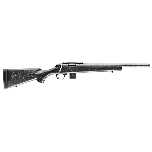 Picture of  Bergara Rifles Bmr004 Bmr Carbon Fiber Full Size 22 Wmr 5+1/10+1 20" Matte Blued Carbon Fiber/Steel Threaded Barrel & Drilled & Tapped Steel Receiver, Fixed Black/Gray Speckled Synthetic Stock 043125110117