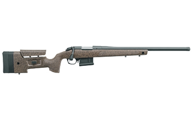 Picture of  Bergara Rifles B14s351c B-14 Hmr 308 Win 5+1 20" Graphite Black Cerakote Barrel, Black Speckled Brown Molded W/Mini-Chassis, Adjustable Lop & Cheek Piece Stock, Right Hand 043125016082