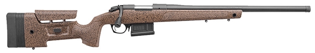 Picture of  Bergara Rifles B14s352c B-14 Hmr 6.5 Creedmoor 5+1 22" Graphite Black Cerakote Free-Floating Barrel, Black Speckled Brown Molded W/Mini-Chassis, Adjustable Lop & Cheek Piece Stock, Right Hand