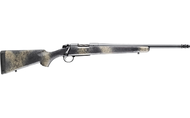 Picture of  Bergara Rifles B14s521sp B-14 Wilderness Ridge SP 308 Win 4+1 18" Threaded, Sniper Gray Cerakote Barrel/Rec, Softtouch Woodland Camo Synthetic Stock, Omni Muzzle Brake