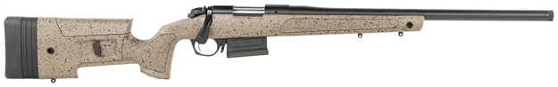 Picture of  Bergara Rifles B14s351c B-14 Hmr 308 Win 5+1 20" Graphite Black Cerakote Barrel, Black Speckled Brown Molded W/Mini-Chassis, Adjustable Lop & Cheek Piece Stock, Right Hand 043125016082