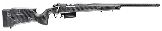 Picture of  Bergara Rifles B14s754cf B-14 Crest 22-250 Rem 5+1 20" Sniper Gray Cerakote Fluted Barrel, Steel Receiver, Fixed Carbon Fiber Black & Gray Sponge Stock
