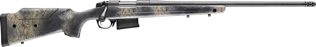 Picture of Bergara Terrain Wilderness Bolt Acion Rifle, 6.5 Prc, 24" Bbl, Sniper Gray, Camo Stock, Muzzle Brake, 3+1 Rnd B14SM659 043125015191