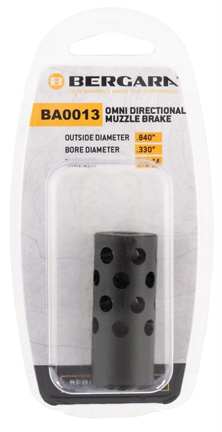 Picture of  Bergara Rifles Ba0013 Omni #3 Directional Muzzle Brake, 5/8"-24 Tpi, .840" Diameter, 30 Cal
