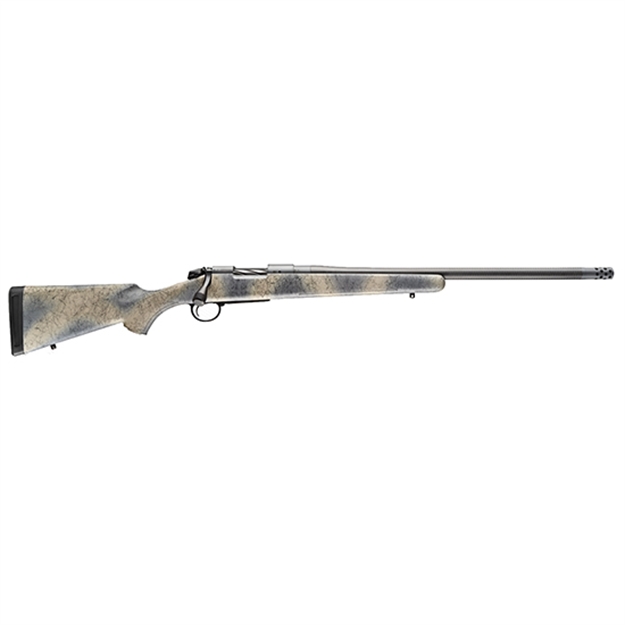 Picture of  Bergara Rifles B14s522cf B-14 Ridge Carbon Wilderness 6.5 Creedmoor 4+1 22" Carbon Fiber  Wrapped Barrel, Gray Cerakote Steel Receiver, Softtouch Woodland Camo Fixed American Style Stock, Right Hand 043125016020